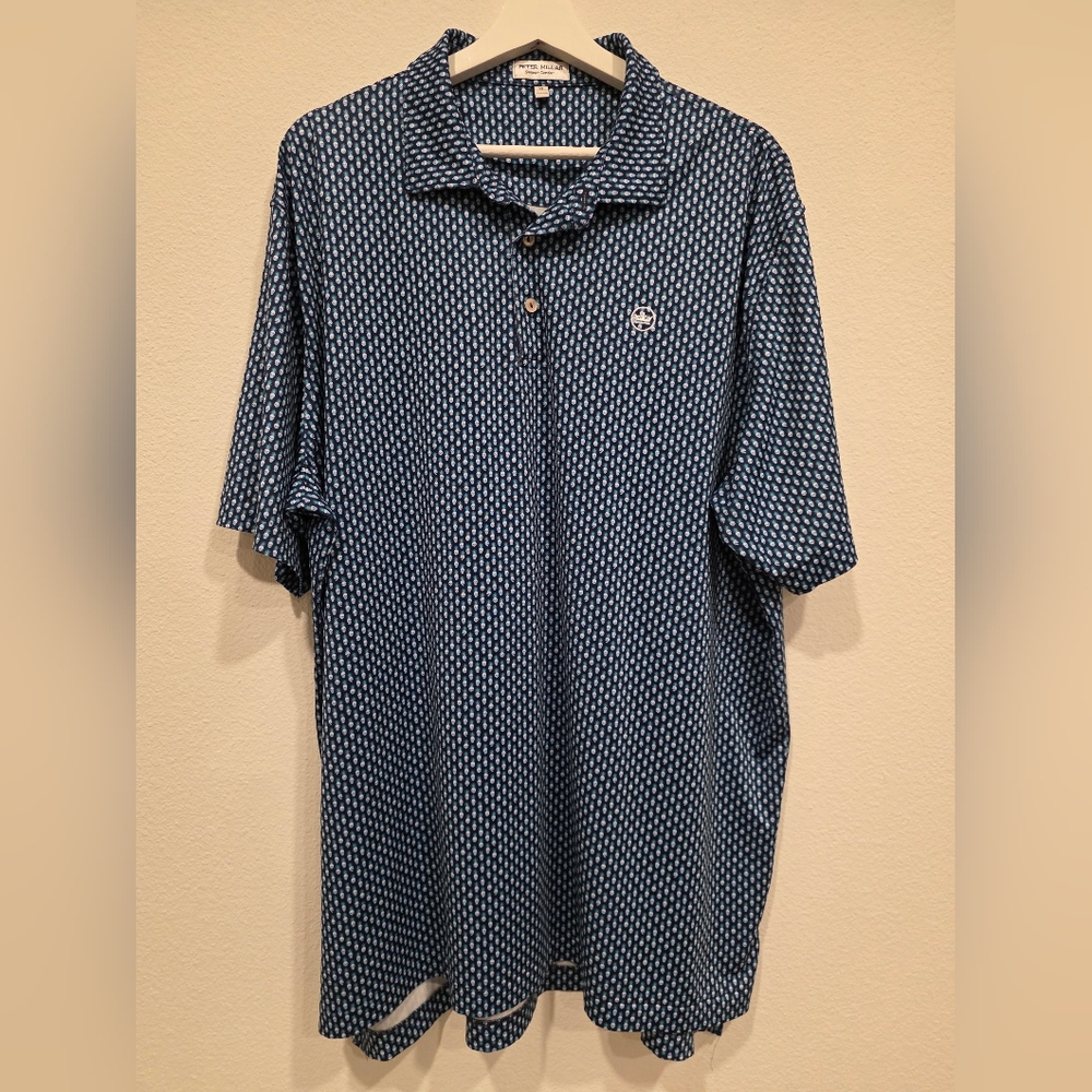 PETER MILLAR Summer Comfort Golf Polo Pina Skullada Skull men's XL